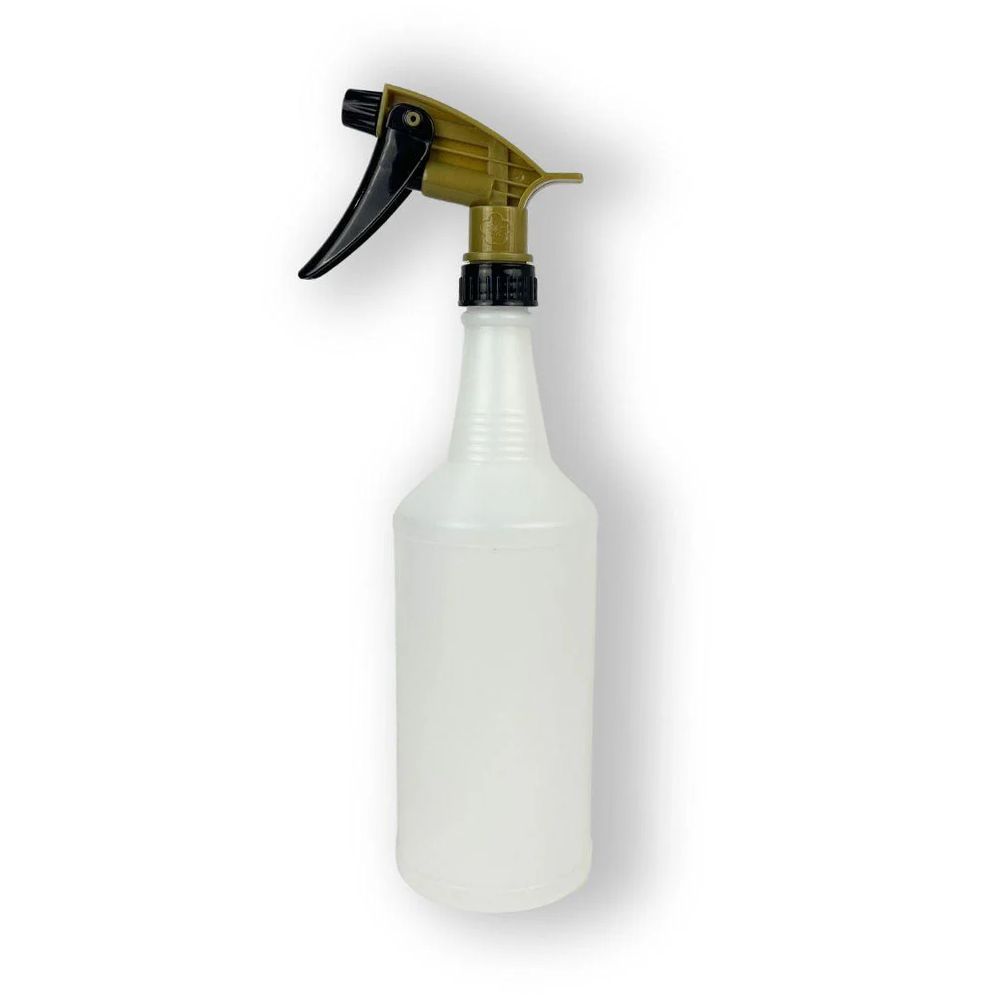 3D Chemical Resistant Spray Bottle 946ml With Trigger Suited Acid-Based Cleaners