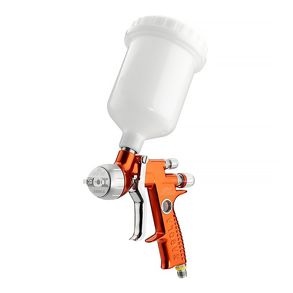 SAGOLA 4600 Xtreme Digital Spray Gun 1.30mm XL DVR Clear Cap 600ml Pot