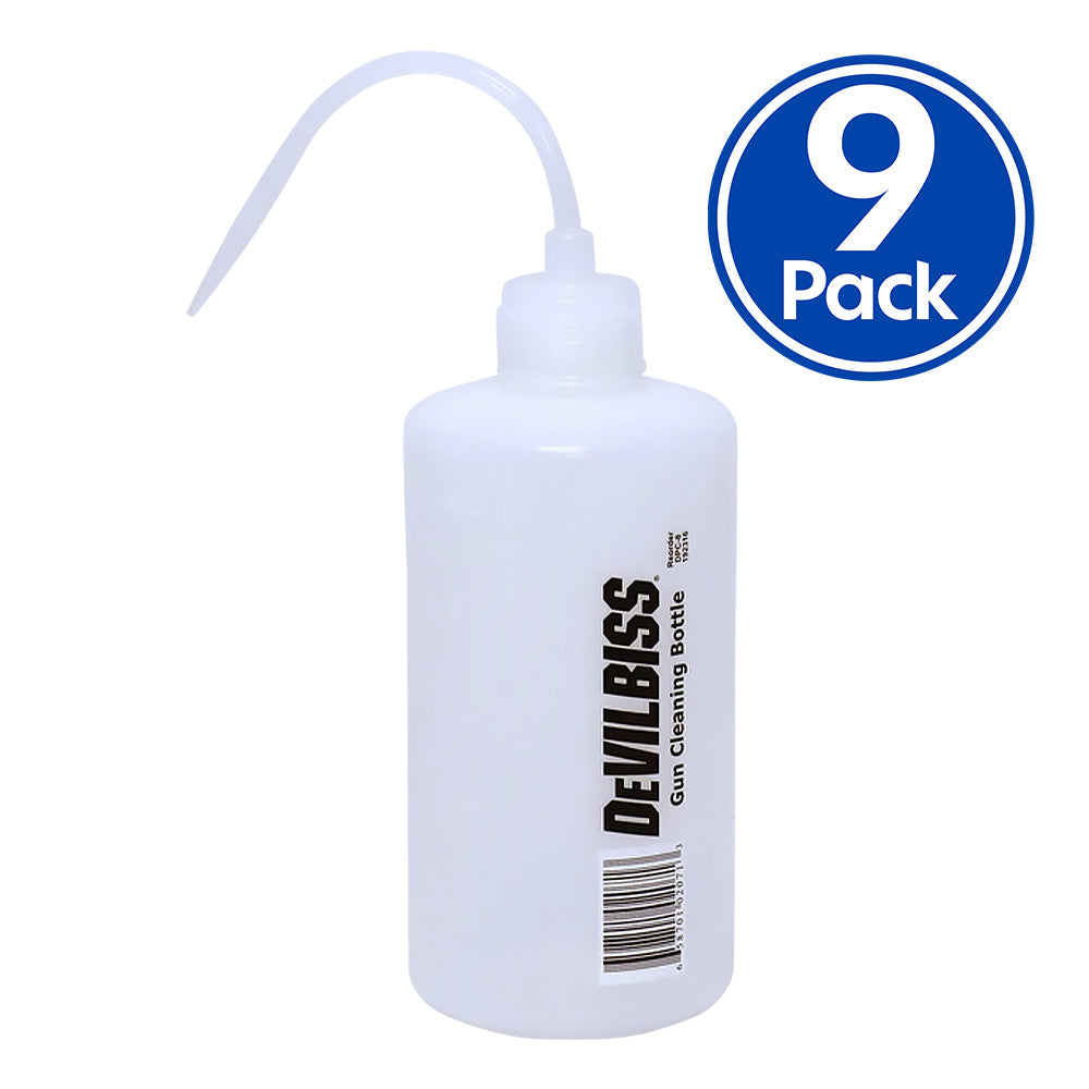 DEVILBISS Spray Gun Maintenance Pressure Pot Cleaning Bottle 500ml x 9 Pack