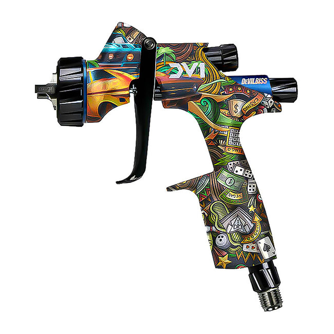 DeVILBISS Limited Edition DV1-B+ Gambler Spray Gun & Cup Kit 1.3mm DV1-C-000-13WRD-B