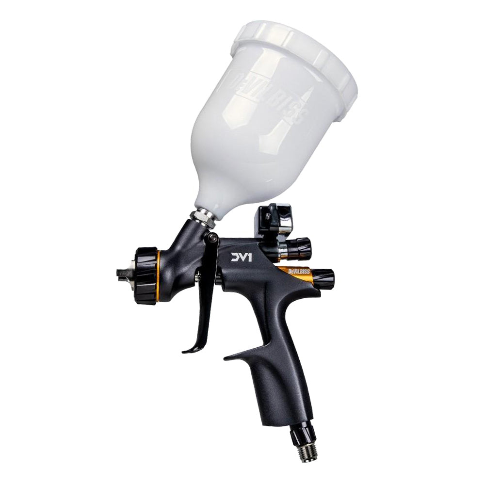 DEVILBISS DV1-C+ Clearcoat Digital HVLP Plus Gravity Feed Spray Gun 1.3mm Tip