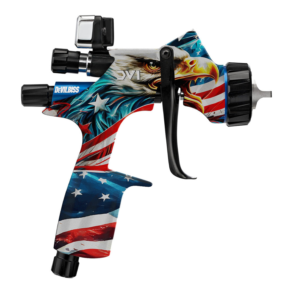 DEVILBISS Limited Edition DV1-B Plus 1.3mm Digital Screaming Eagle HVLP Basecoat Spray Gun