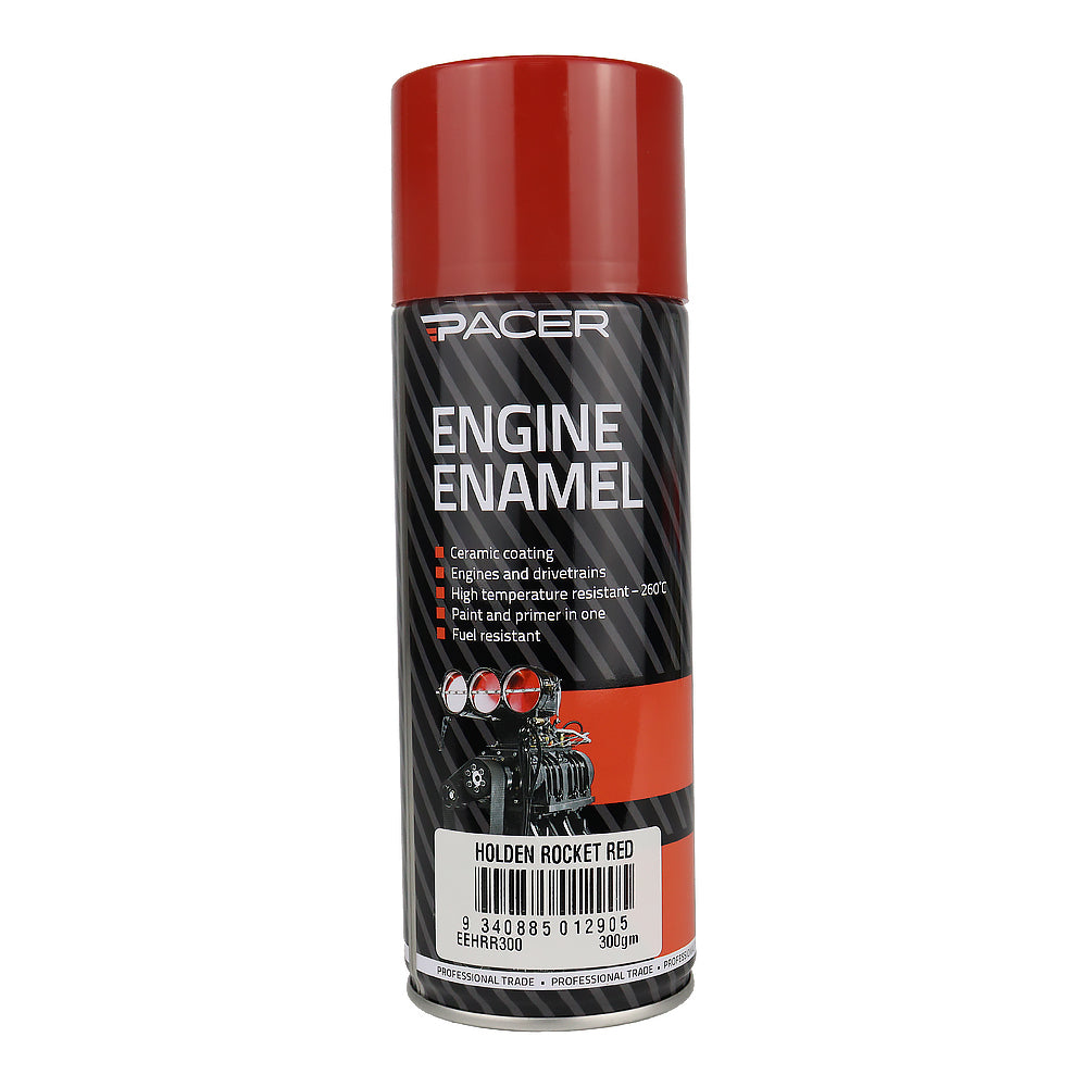PACER Engine Enamel Holden Rocket Red 300gm Aerosol High Temperature Spray Paint