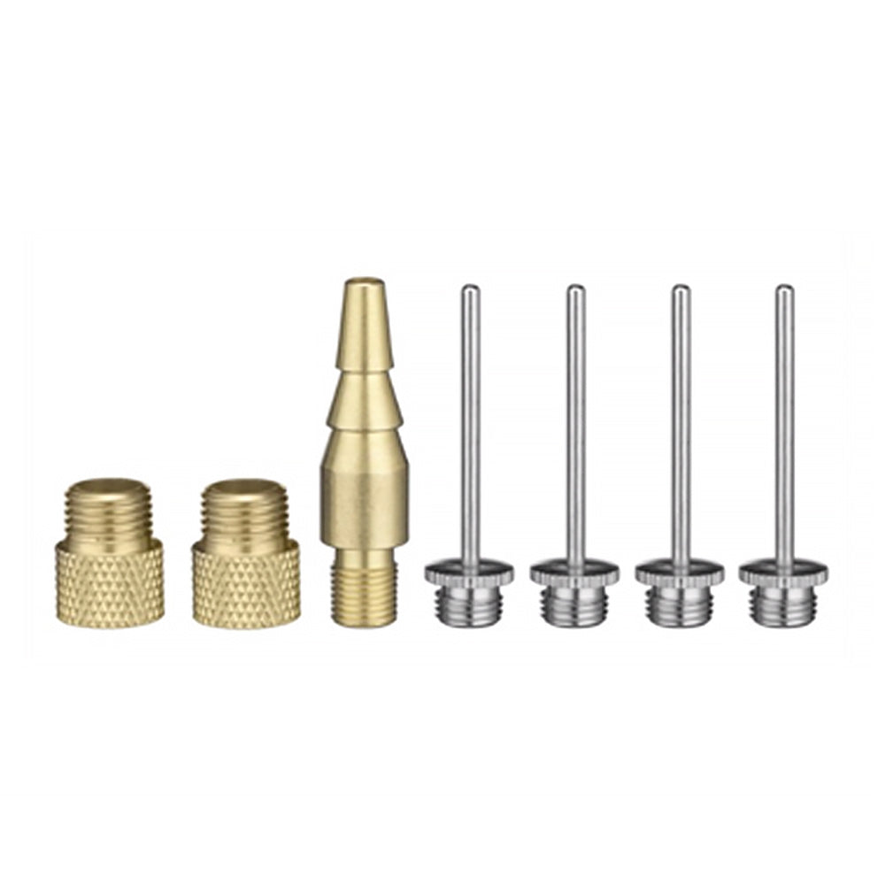 EMAX Air Accessory Inflator Kit 7 Pce Set Assorted Needles Adapters & Nozzle