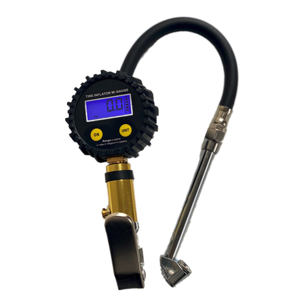 EMAX Digital Tyre Inflator With Gauge 1/4" BSP PSI & BAR Pressure Air Car Tire