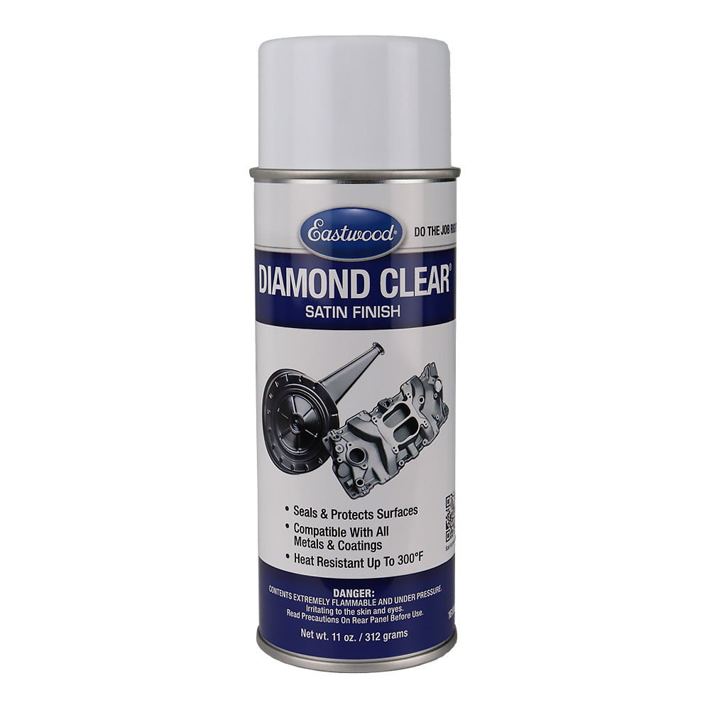 EASTWOOD Diamond Clear Satin Finish 312gm Protective Clear Coat Automotive Metal