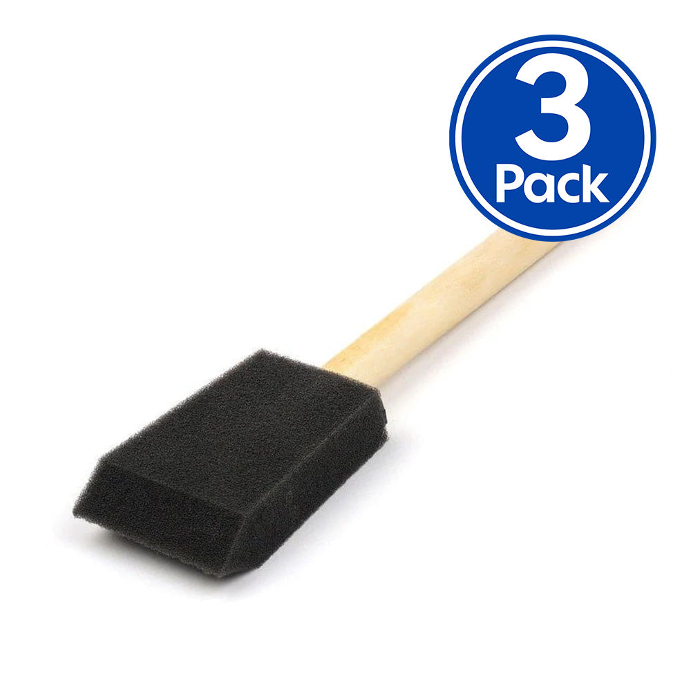 UNI-PRO High Density Foam Brush 25mm 50mm 75mm 100mm Interior Exterior Trade x 3