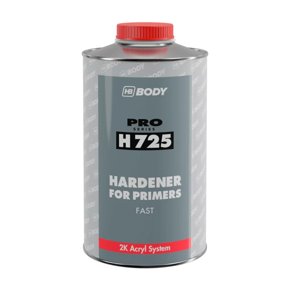 HB Body H725 Fast Hardener For Primers 1L Isocyanate 2K Transparent Yellow