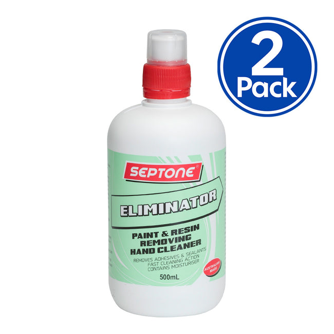 SEPTONE Eliminator Heavy Duty Industrial Hand Cleaner 500ml Squeeze Bottle x 2 Pack
