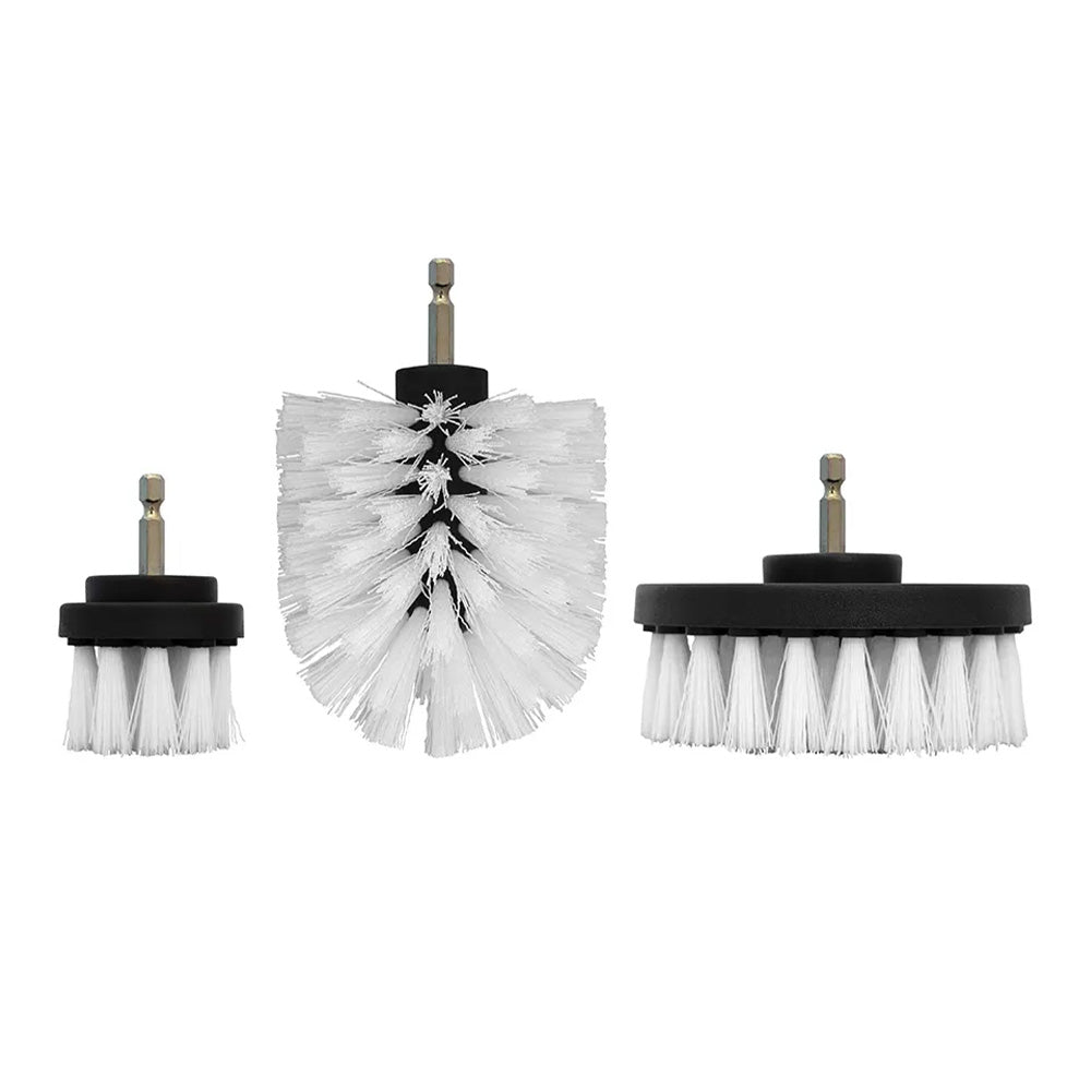 JOSCO Heavy Duty Drill Mounted Cleaning Brush Kit 3 Pieces