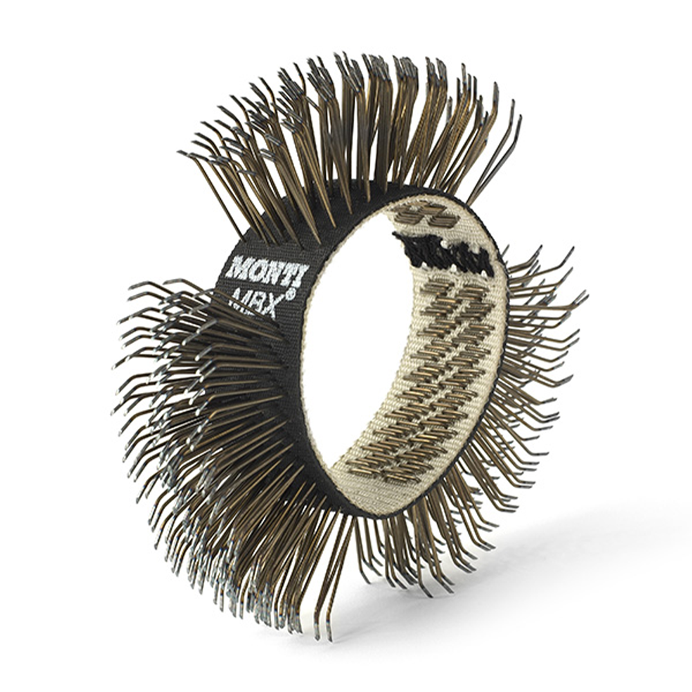 MONTIPOWER MBX Coarse Belt Metal Bristle Blaster Wire Brush 23mm Black MB-001