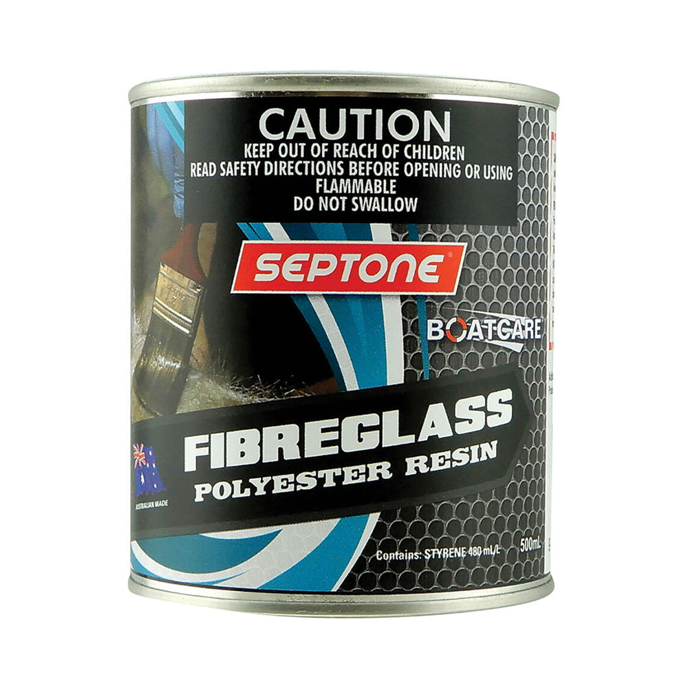 SEPTONE Boatcare Fibreglass Polyester Resin 500ml Surfboard Esky Marine Repair