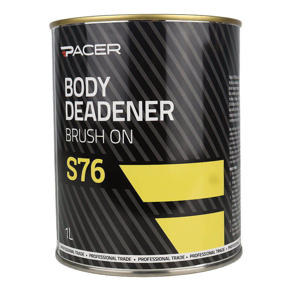 PACER S76 Body Deadener Brush On 1L Sound Dampening Automotive Coating