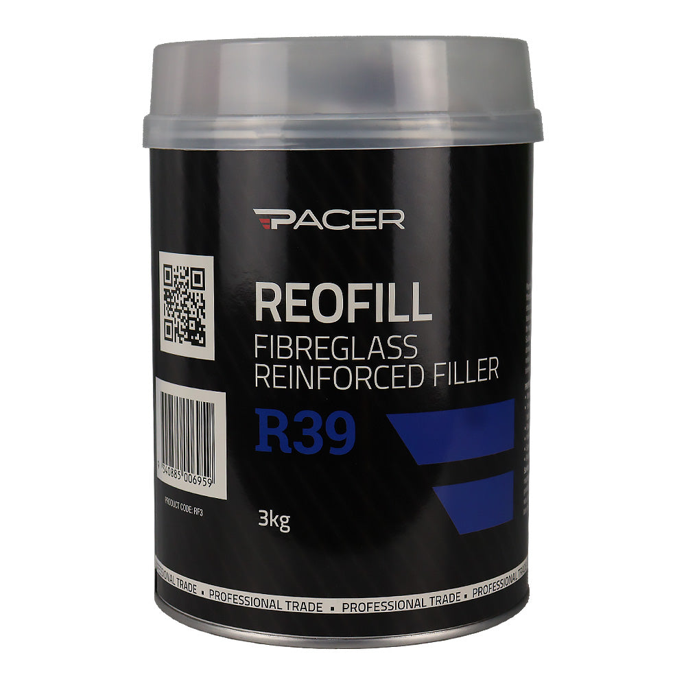PACER R39 Reofill with Hardener 3kg Fibreglass Reinforced Automotive Filler