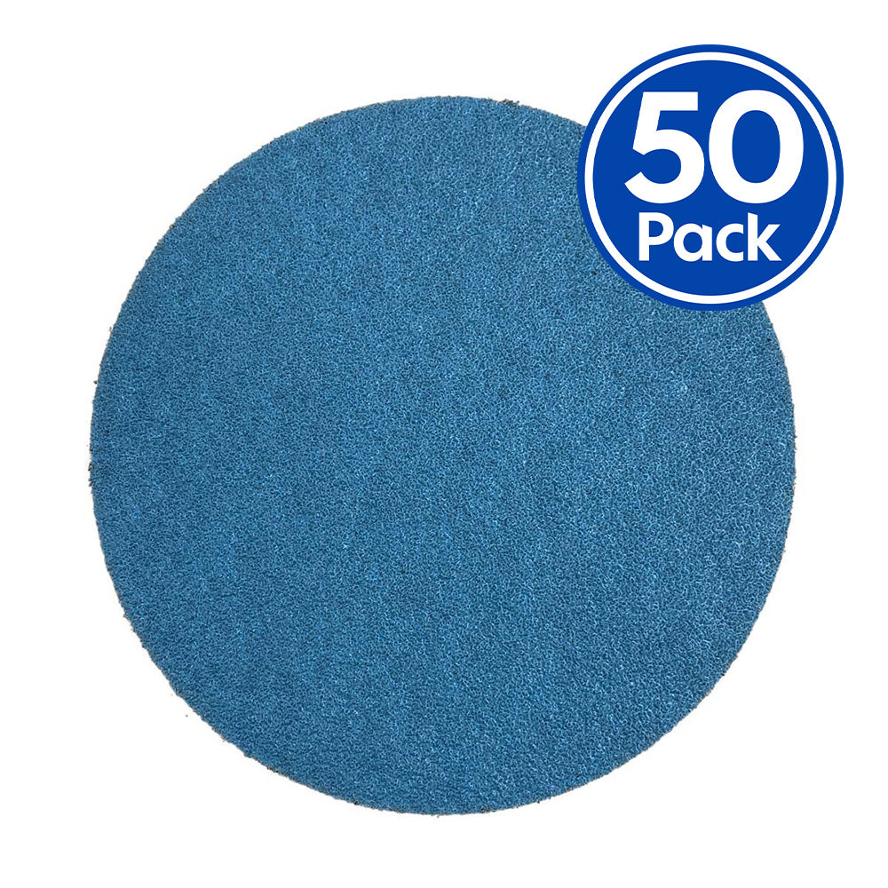 REVCUT Blue Sandpaper Grit P80 200mm Stick On No Hole x 50 Pack Box 8 Inch