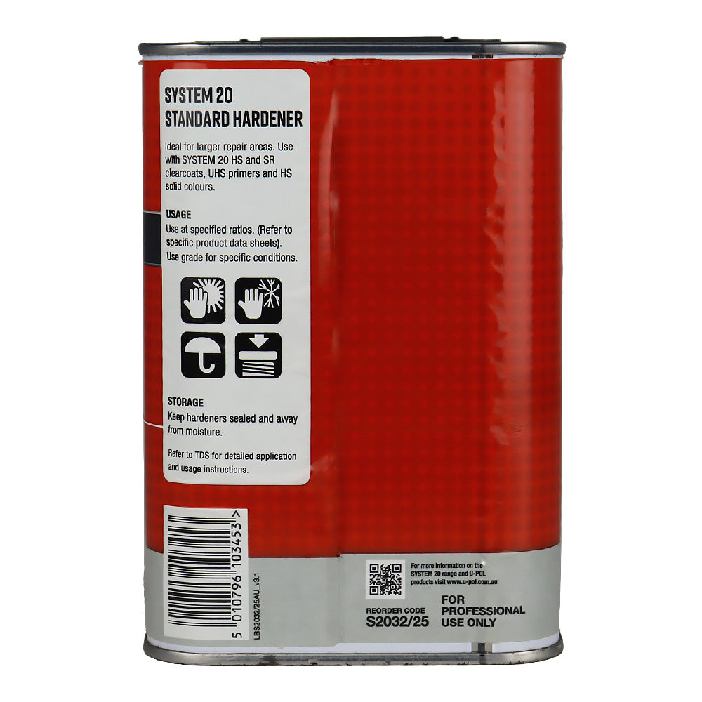 U-POL System 20 Standard Hardener 2.5L Automotive Clearcoat Hardener