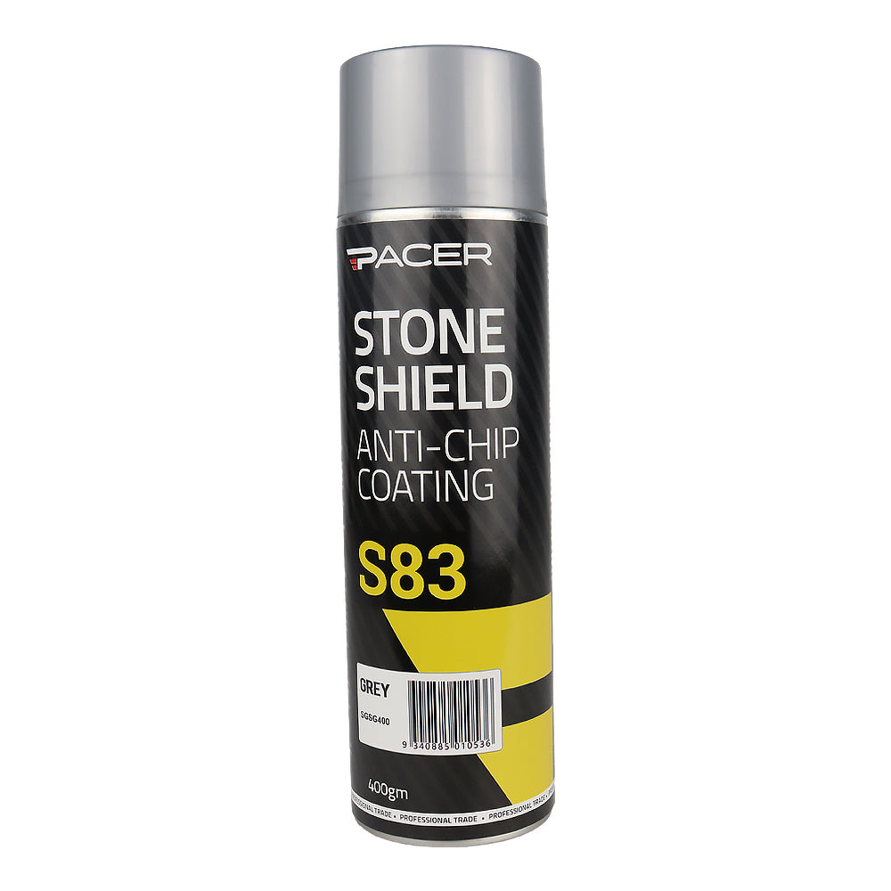 PACER Stone Shield S83 Grey 400gm Aerosol Protective Coating Underbody Spray