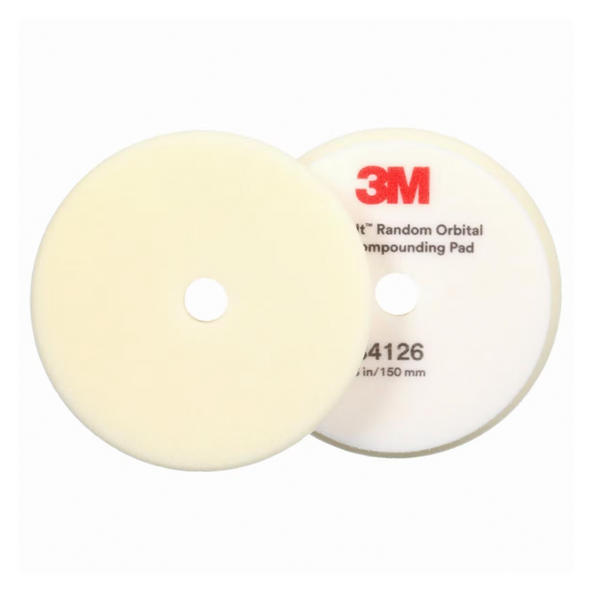 3M Perfect-It 34126 Foam White Compounding Pad 150mm x 2 Pack