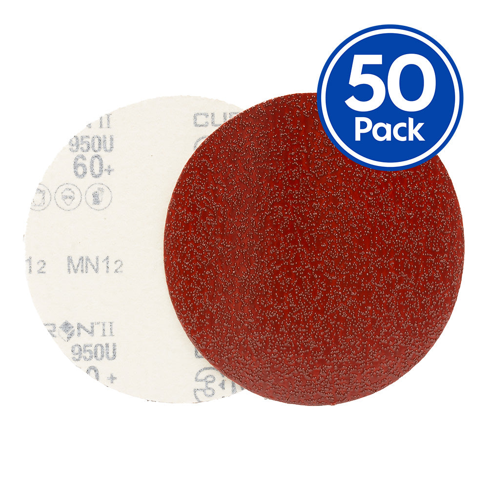 3M Cubitron II 947A Hookit Sanding Discs - 60 Grit, 6 Inch For Random Orbital Sanders