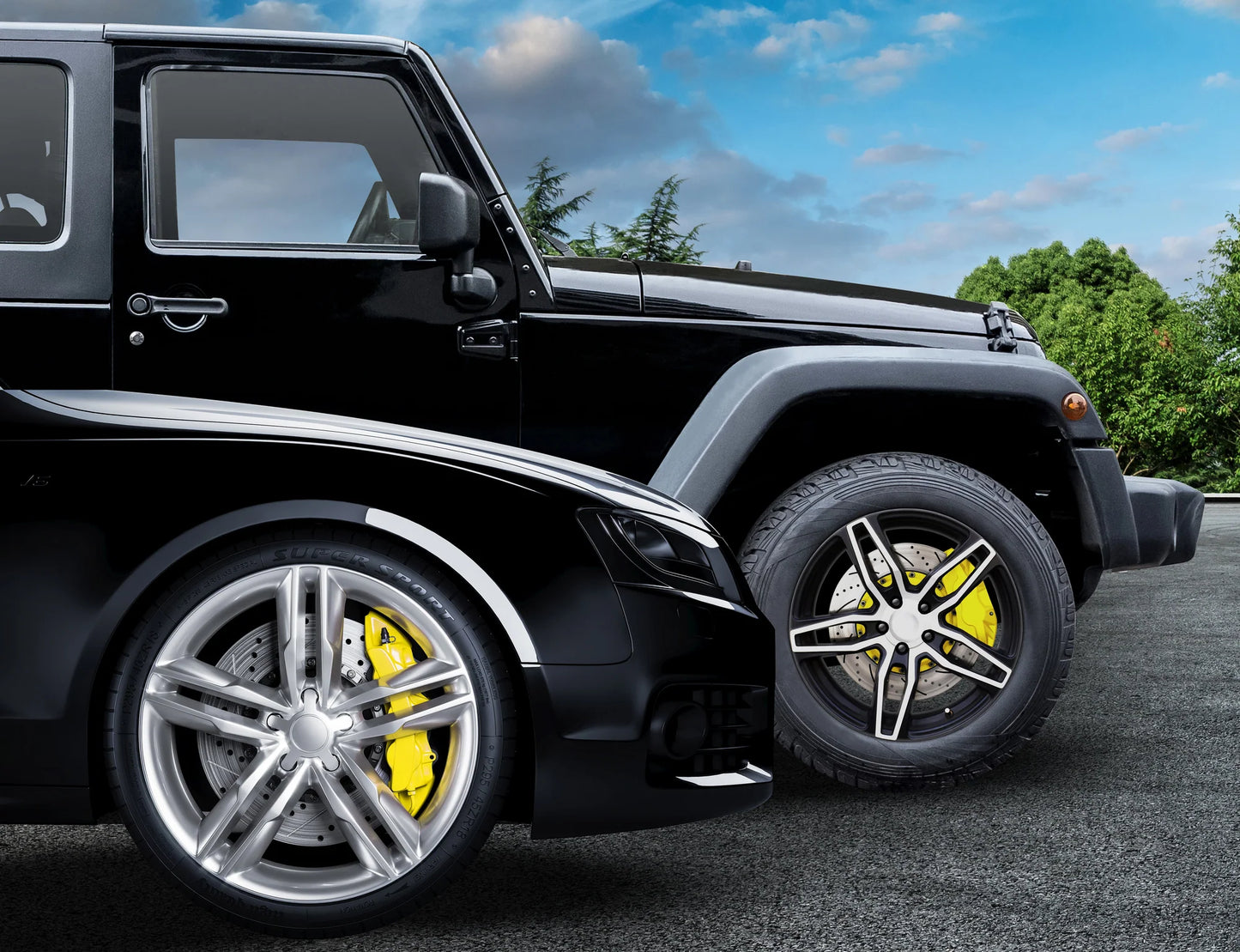 POR15 Brake Caliper Paint 236ml Yellow Clean Prep & Paint Brakes