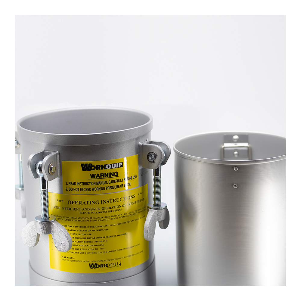 Workquip 4L Compact Paint Pressure Pot Aluminium Liner With Regulator 02104