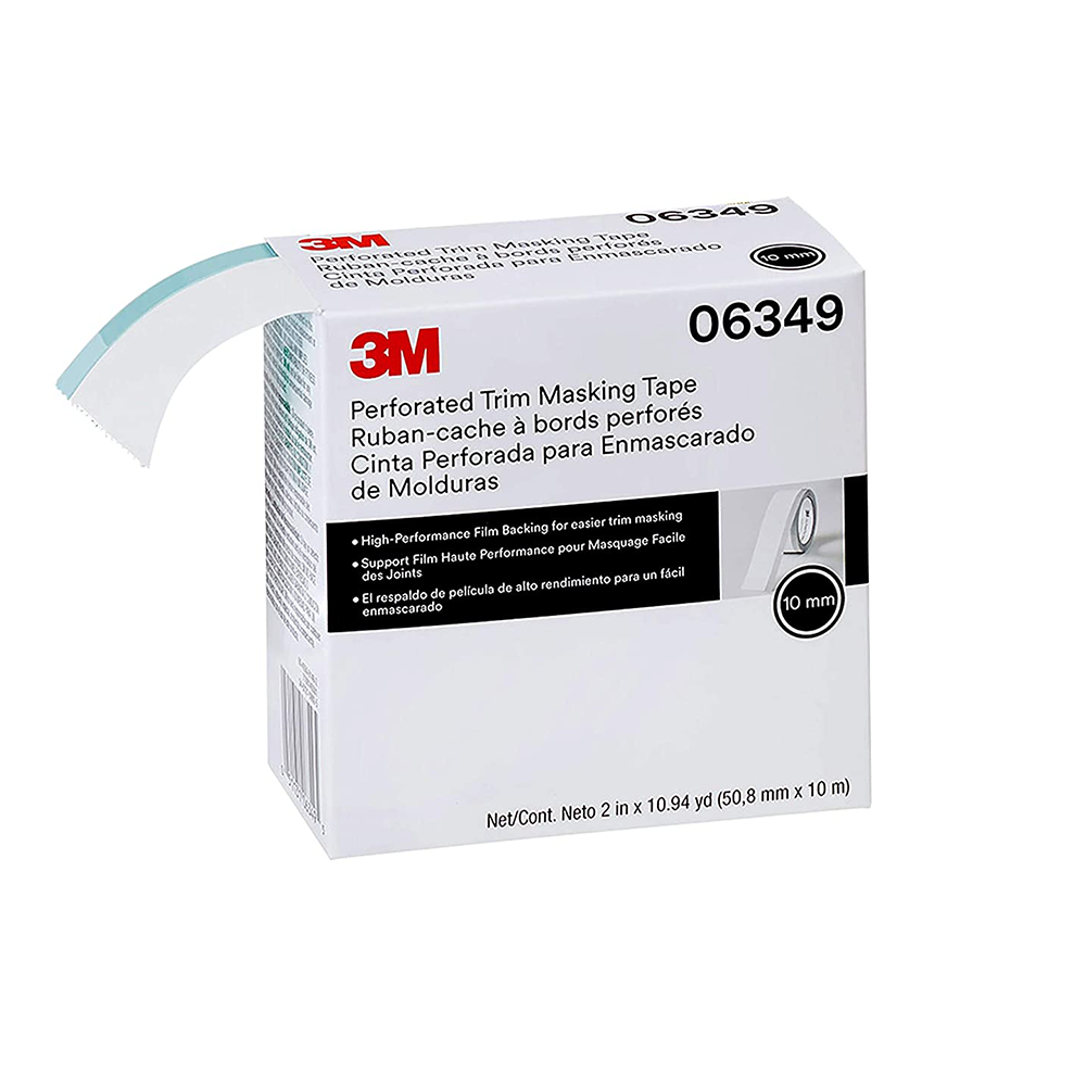 3M Trim Masking Tape 06349 10mm x 10m Translucent Linered Tape Rigid Band
