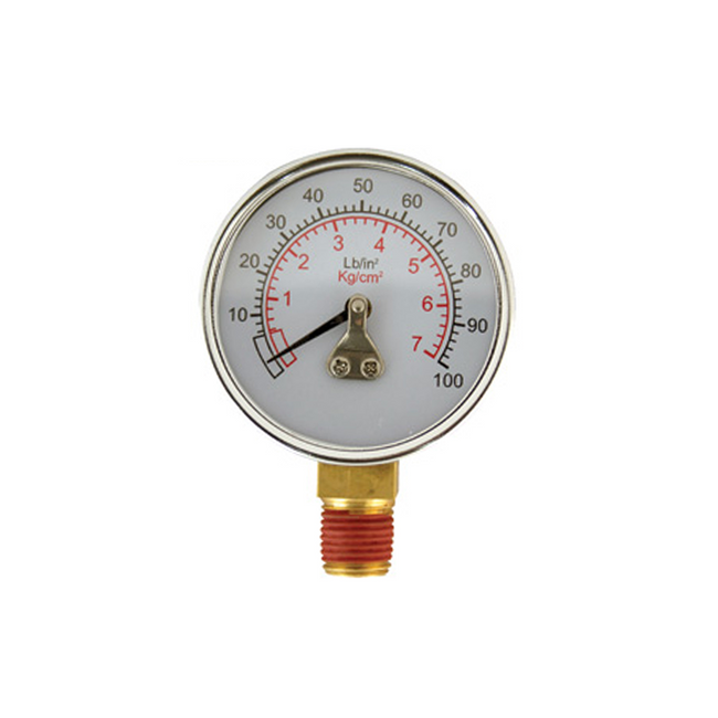 Workquip Pressure Pot Bottom Gauge 1/4" 100PSI Replacement Part 06364-BP
