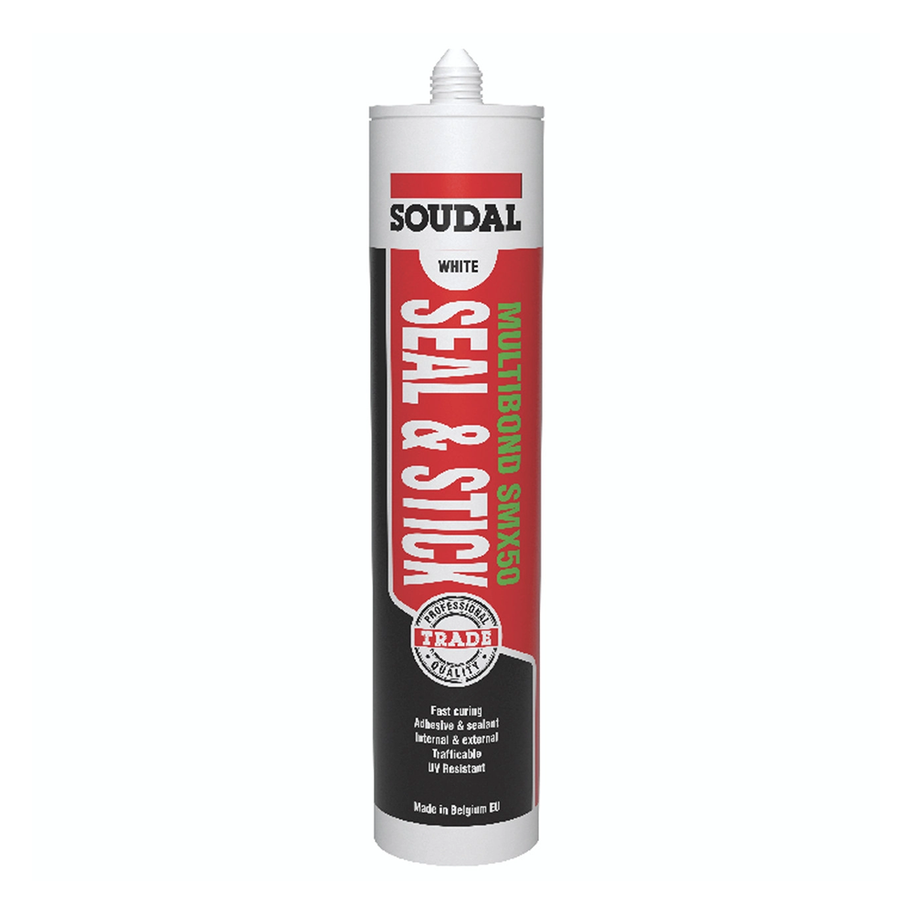 SOUDAL Multibond SMX50 Seal and Stick White Adhesive Sealant 290ml Cartridge