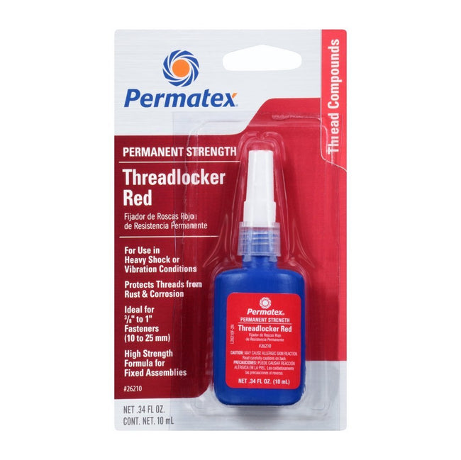 Permatex Permanent Strength Thread Locker Red 10mL
