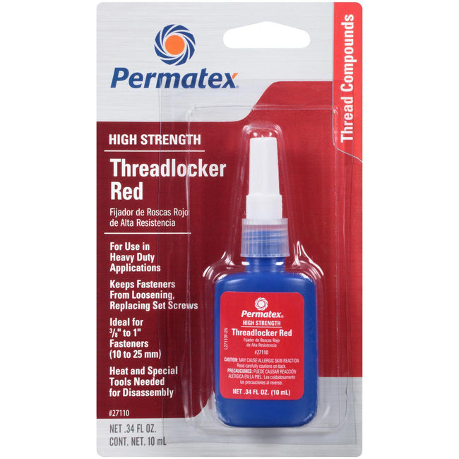 Permatex High Strength Thread Locker Red 10mL