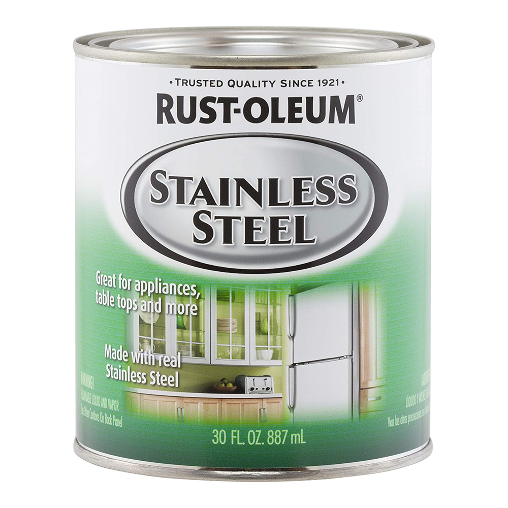 Stainless steel store epoxy paint