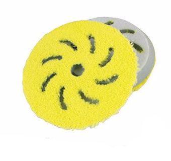 Rupes Yellow Bigfoot 170mm Microfibre Buff Medium Pad Pk2 9.BF170XM