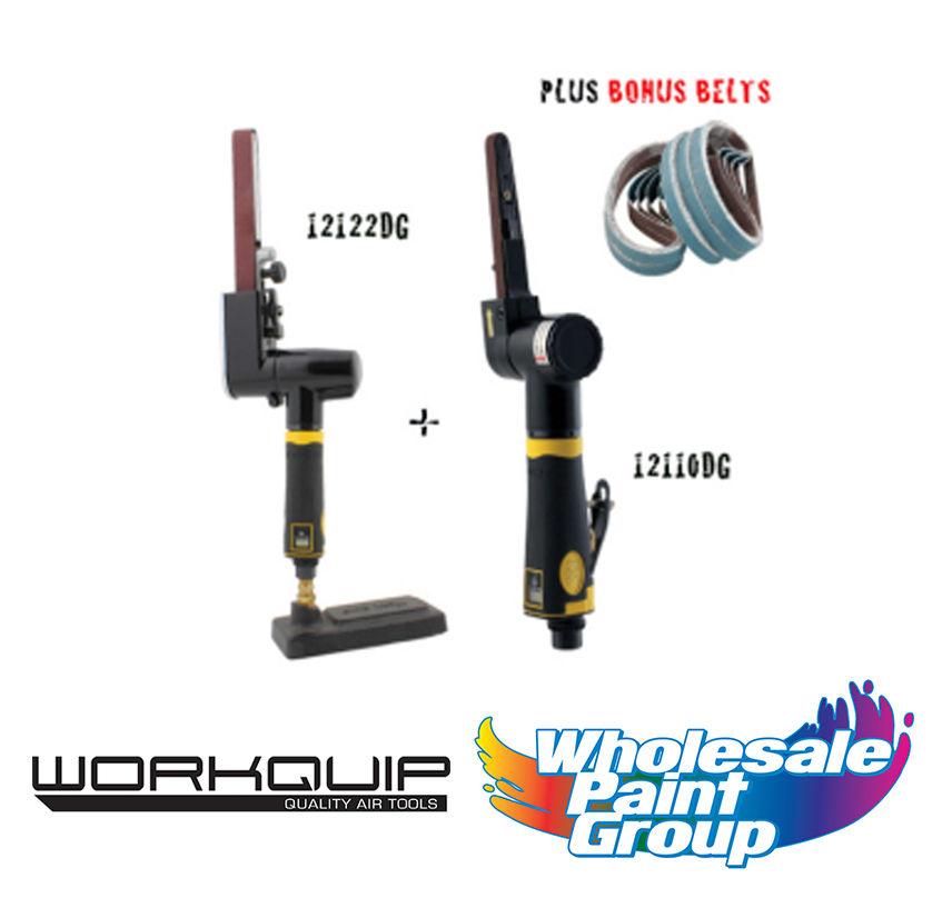 Workquip X1 Digital Kit 10x330 and 20x520 Belt Sanders with Bonus Belts