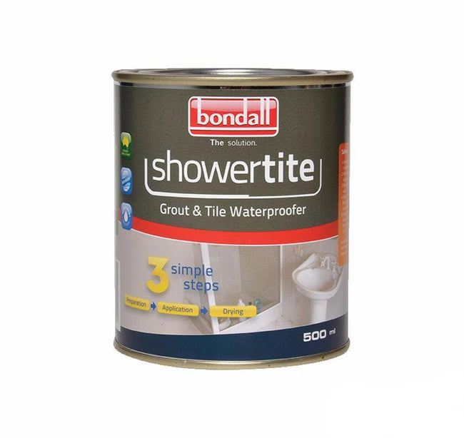 Bondall Showertite Grout & Tile Waterproofer 500ml Shower Toilet Sealant Sealer