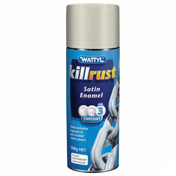 WATTYL Killrust Satin Enamel Spray Paint 300g Aerosol Summershade