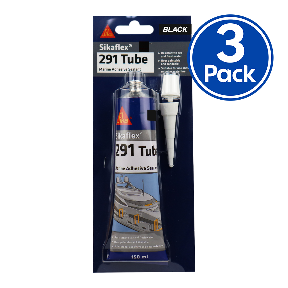 SIKA Sikaflex 291 Marine Adhesive Sealant 150ml Black x 3 Pack