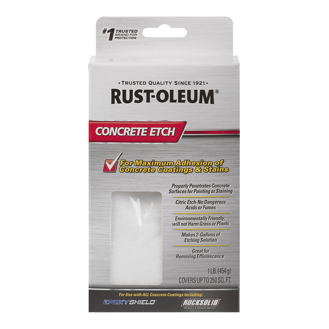 Rustoleum Concrete Etch 454g Epoxyshield Rocksolid Prep Acid