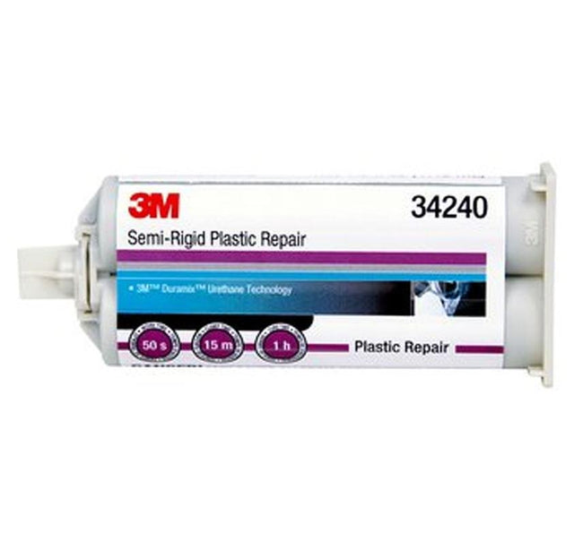 3M Semi-Rigid Plastic Repair 47.3ml 34240 Plastic Metal Fibreglass Panel Bond