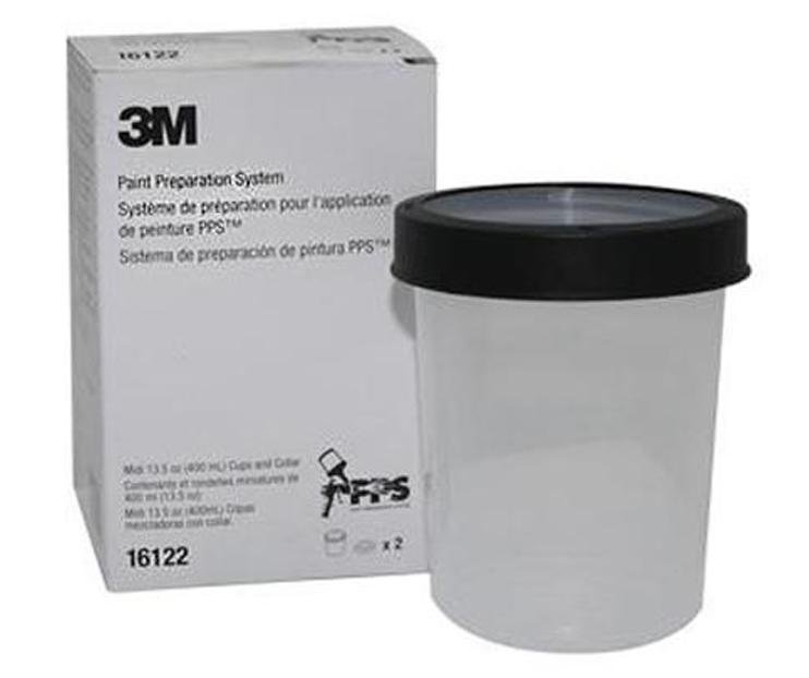3M 16122 PPS Midi Cups & Collars 2Pack 400mL 13.5oz Spray Paint Automotive Car