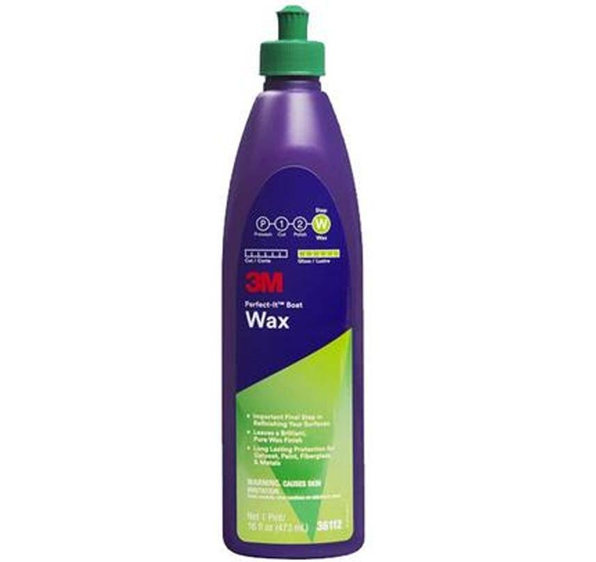 3M Perfect-It 36112 Boat Wax 473ml Gelcoat Paint Fiberglass Metal Polish Marine