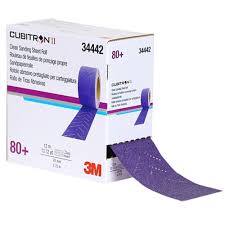 3M 34450 Cubitron II Hookit Purple Clean Sanding Sheet Roll 400+ Grit 70mm x 12m