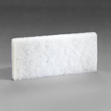 3M™ Doodlebug™ White Cleaning Pad 8440, 11.7cm x 25.4cm, 5/box