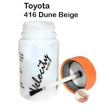 Auto Touch Up Bottle for Toyota 416 Dune Beige Paint 50mL
