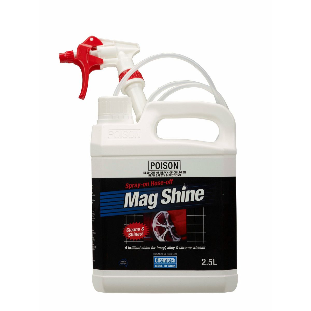CHEMTECH Mag Shine 2.5L Wheel Cleaner Alloy Chrome Rim Non-acidic