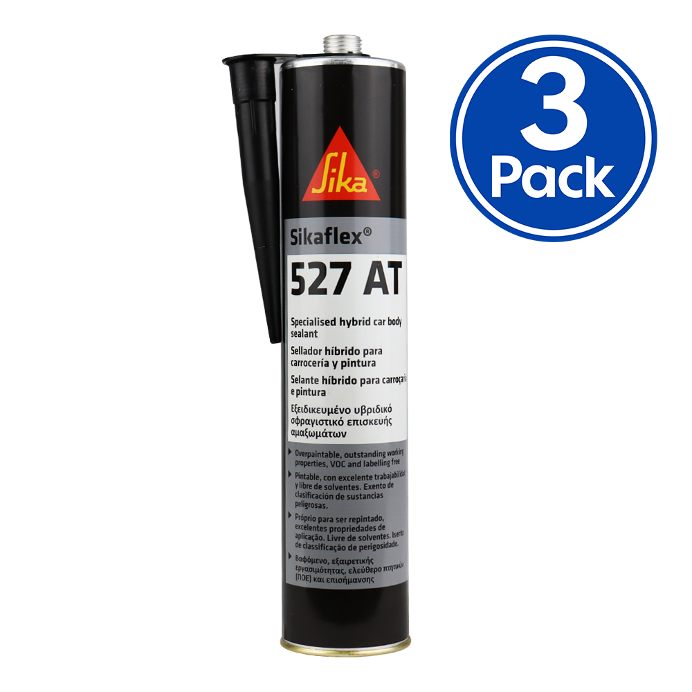 Sika Sikaflex 527 AT Specialist Hybrid Car Body Sealant 300ml Black x 3 Pack