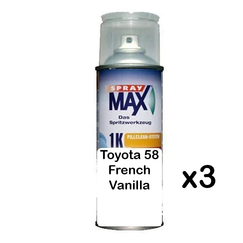 Auto Touch Up Can for Toyota 58 French Vanilla x 3