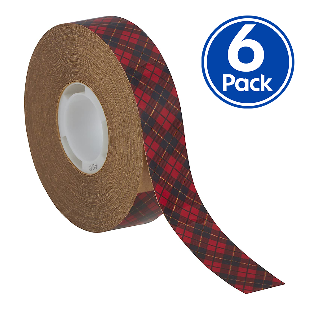 3M 924 Scotch Adhesive Transfer Tape 12.7mm x 32.9m x 6 Rolls General Purpose