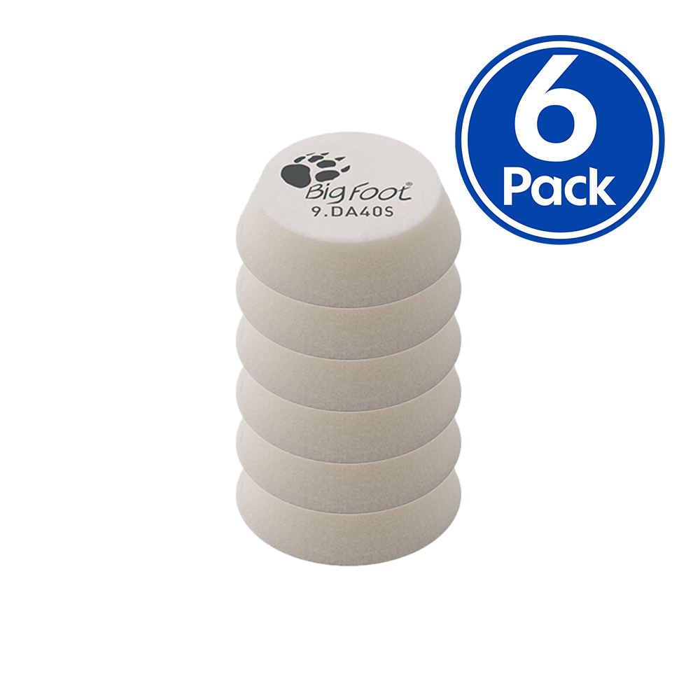 RUPES Bigfoot 30/40mm White Ultra Fine Hook & Loop Polishing Pad 9.DA40S x 6 Pack