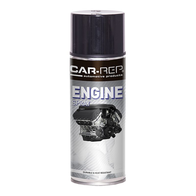 CARREP Automotive Engine Paint Heat Resistant Aerosol 400ml Black