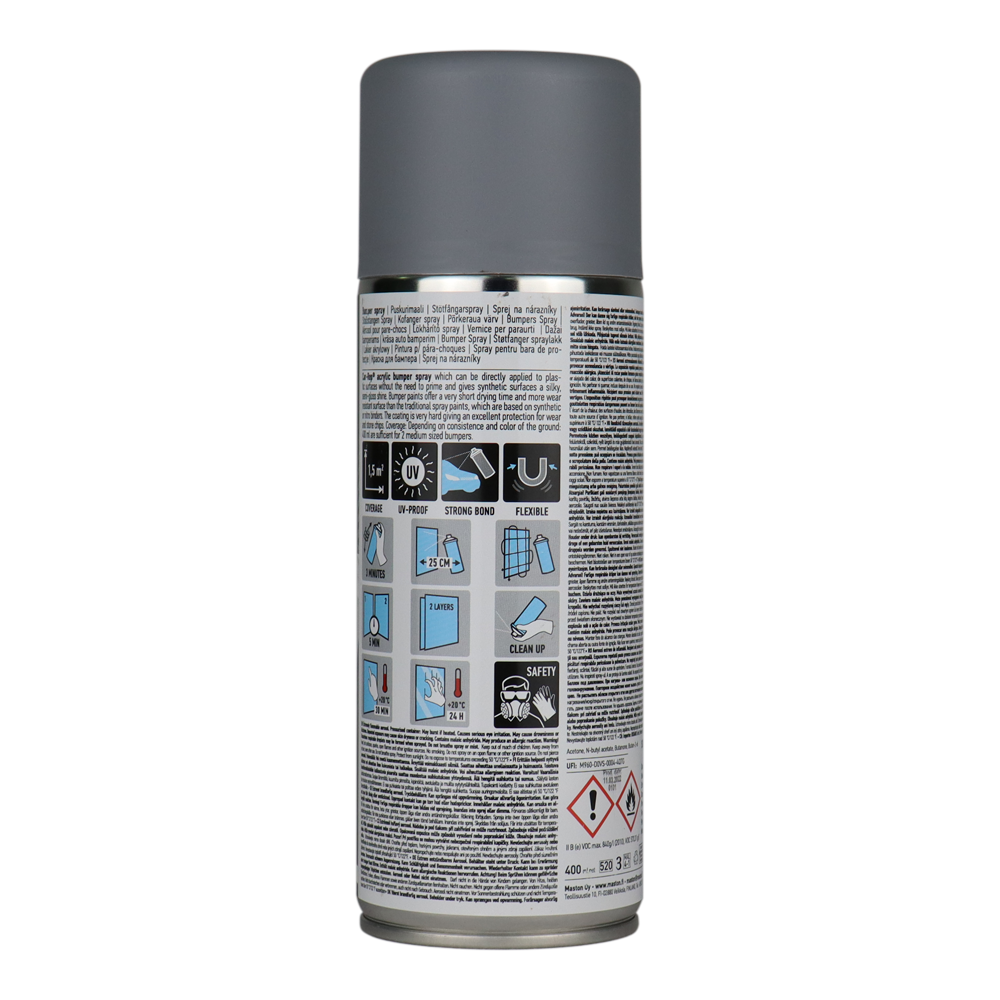 CAR-REP Automotive Primerless Bumper Spray 400ml Light Grey